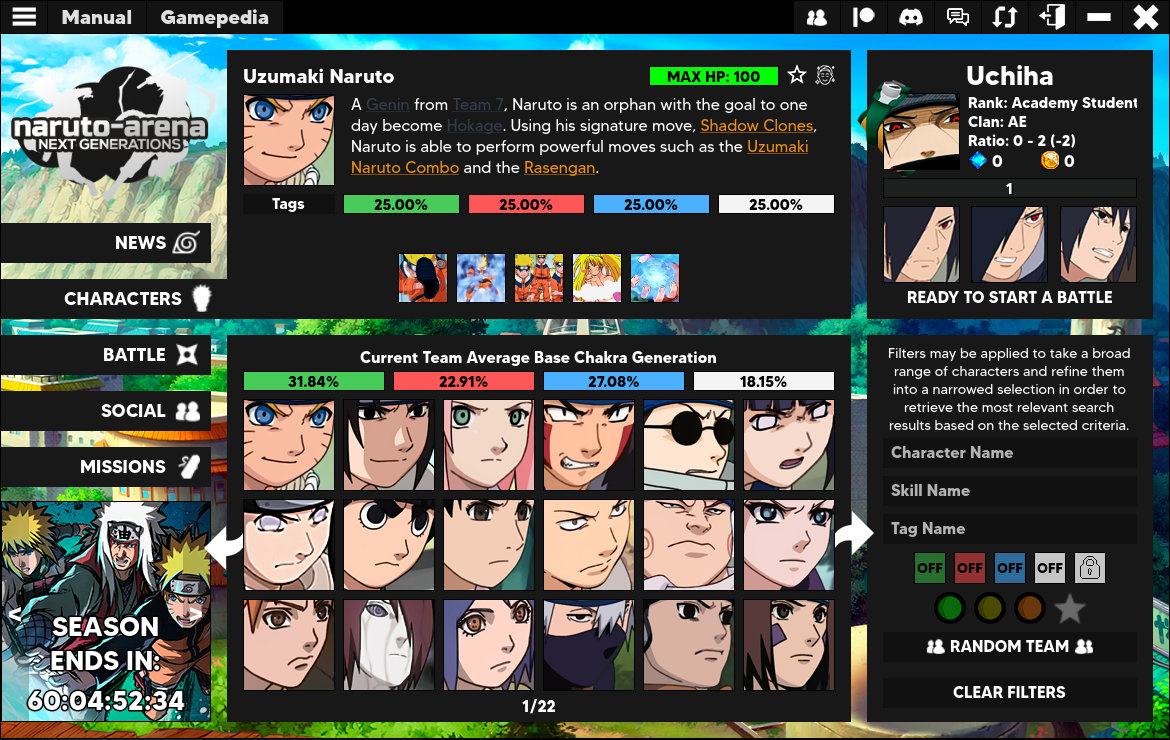 Naruto Arena - Fighting browser games